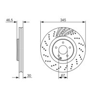 BOSCH 0 986 479 651 Bremsscheibe