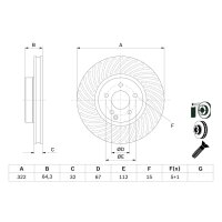 BOSCH 0 986 479 652 Bremsscheibe