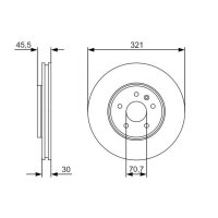 BOSCH 0 986 479 667 Bremsscheibe