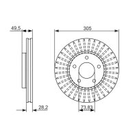 BOSCH 0 986 479 698 Bremsscheibe