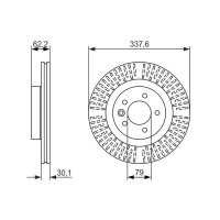BOSCH 0 986 479 705 Bremsscheibe