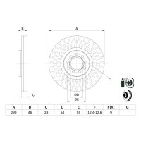 BOSCH 0 986 479 718 Bremsscheibe