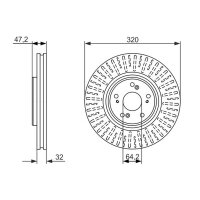 BOSCH 0 986 479 741 Bremsscheibe