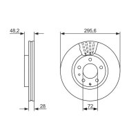BOSCH 0 986 479 758 Bremsscheibe