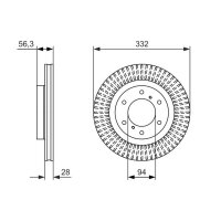 BOSCH 0 986 479 782 Bremsscheibe