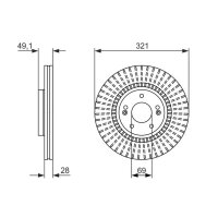 BOSCH 0 986 479 786 Bremsscheibe