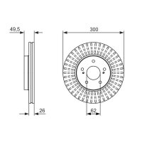 BOSCH 0 986 479 787 Bremsscheibe