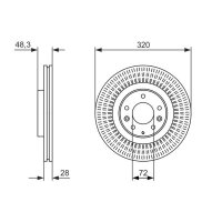 BOSCH 0 986 479 795 Bremsscheibe