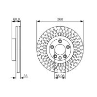 BOSCH 0 986 479 A33 Bremsscheibe
