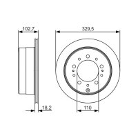 BOSCH 0 986 479 R15 Bremsscheibe