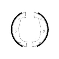 BOSCH 0 986 487 520 Bremsbackensatz, Feststellbremse