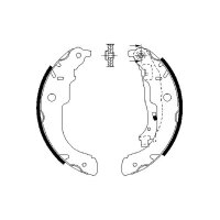 BOSCH 0 986 487 721 Bremsbackensatz
