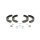 BOSCH 0 986 487 752 Bremsbackensatz, Feststellbremse