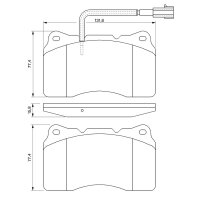 BOSCH 0 986 494 067 Bremsbelagsatz, Scheibenbremse