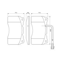 BOSCH 0 986 494 067 Bremsbelagsatz, Scheibenbremse