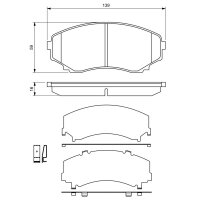 BOSCH 0 986 494 204 Bremsbelagsatz, Scheibenbremse