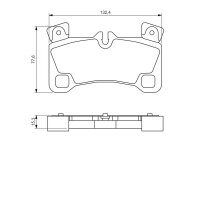 BOSCH 0 986 494 205 Bremsbelagsatz, Scheibenbremse