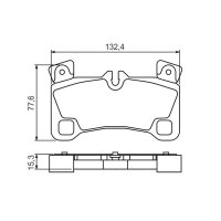 BOSCH 0 986 494 205 Bremsbelagsatz, Scheibenbremse