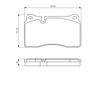 BOSCH 0 986 494 207 Bremsbelagsatz, Scheibenbremse