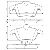BOSCH 0 986 494 209 Bremsbelagsatz, Scheibenbremse