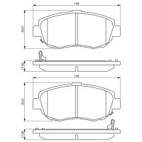 BOSCH 0 986 494 211 Bremsbelagsatz, Scheibenbremse
