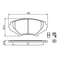 BOSCH 0 986 494 220 Bremsbelagsatz, Scheibenbremse