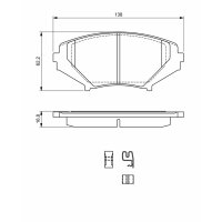 BOSCH 0 986 494 220 Bremsbelagsatz, Scheibenbremse