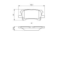 BOSCH 0 986 494 224 Bremsbelagsatz, Scheibenbremse