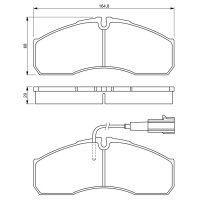 BOSCH 0 986 494 278 Bremsbelagsatz, Scheibenbremse