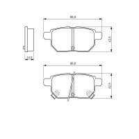 BOSCH 0 986 494 328 Bremsbelagsatz, Scheibenbremse