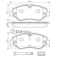 BOSCH 0 986 494 334 Bremsbelagsatz, Scheibenbremse