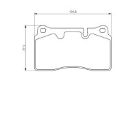 BOSCH 0 986 494 351 Bremsbelagsatz, Scheibenbremse
