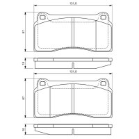 BOSCH 0 986 494 353 Bremsbelagsatz, Scheibenbremse