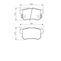BOSCH 0 986 494 358 Bremsbelagsatz, Scheibenbremse