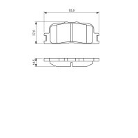BOSCH 0 986 494 359 Bremsbelagsatz, Scheibenbremse