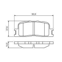 BOSCH 0 986 494 359 Bremsbelagsatz, Scheibenbremse
