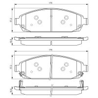 BOSCH 0 986 494 370 Bremsbelagsatz, Scheibenbremse