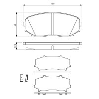BOSCH 0 986 494 375 Bremsbelagsatz, Scheibenbremse