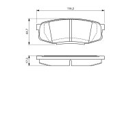 BOSCH 0 986 494 380 Bremsbelagsatz, Scheibenbremse
