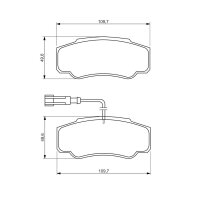 BOSCH 0 986 494 391 Bremsbelagsatz, Scheibenbremse