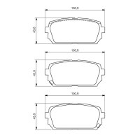 BOSCH 0 986 494 400 Bremsbelagsatz, Scheibenbremse
