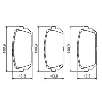 BOSCH 0 986 494 400 Bremsbelagsatz, Scheibenbremse