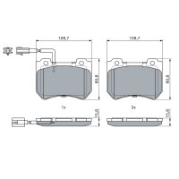 BOSCH 0 986 494 402 Bremsbelagsatz, Scheibenbremse