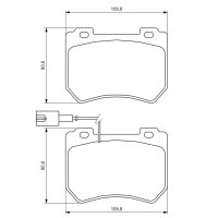 BOSCH 0 986 494 402 Bremsbelagsatz, Scheibenbremse