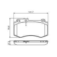 BOSCH 0 986 494 405 Bremsbelagsatz, Scheibenbremse