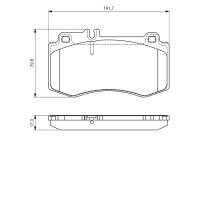 BOSCH 0 986 494 405 Bremsbelagsatz, Scheibenbremse