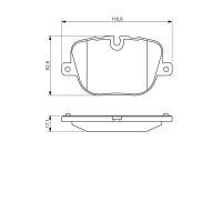 BOSCH 0 986 494 409 Bremsbelagsatz, Scheibenbremse
