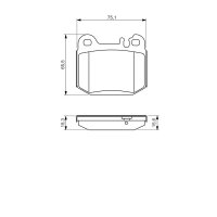 BOSCH 0 986 494 410 Bremsbelagsatz, Scheibenbremse