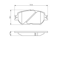 BOSCH 0 986 494 418 Bremsbelagsatz, Scheibenbremse