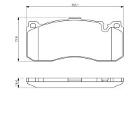 BOSCH 0 986 494 428 Bremsbelagsatz, Scheibenbremse
